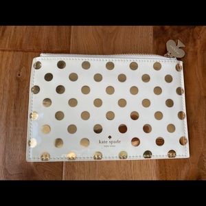 💛Kate Spade Gold Dots Pencil Pouch💛